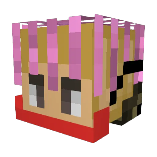 hempzz Minecraft avatar head, 3D render