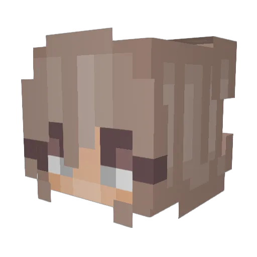 hemyyy Minecraft avatar head, 3D render