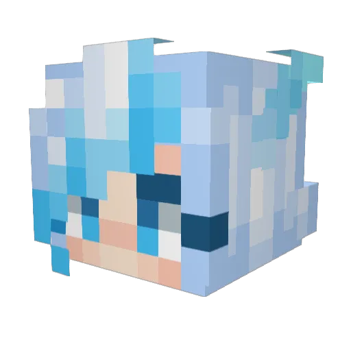 henan0214 Minecraft avatar head, 3D render