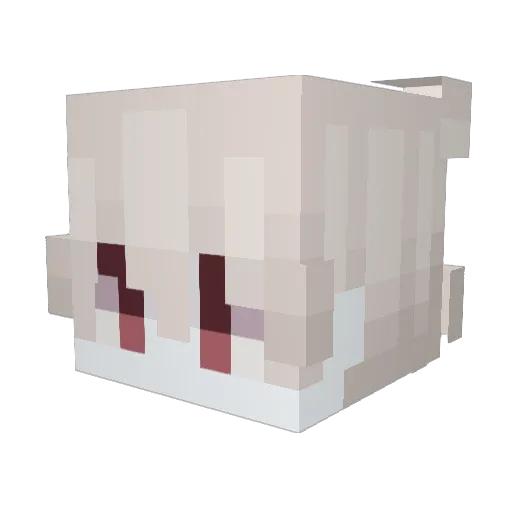 henchellll Minecraft avatar head, 3D render