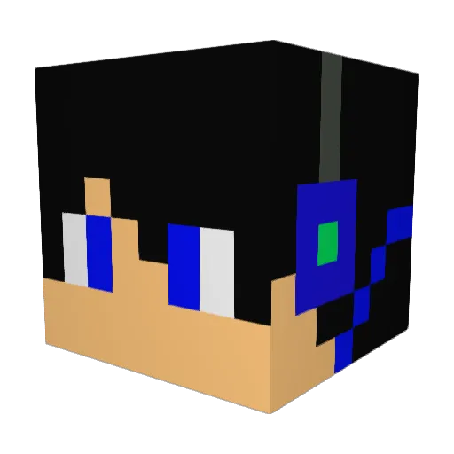 hendriksheldon Minecraft avatar head, 3D render