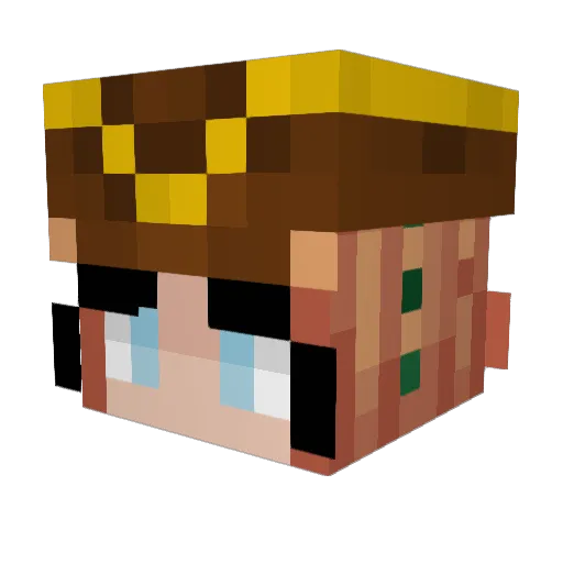 henena99 Minecraft avatar head, 3D render