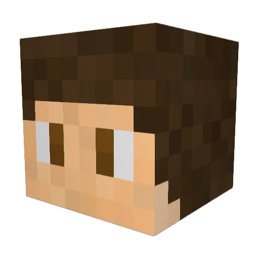 henfor Minecraft avatar head, 3D render