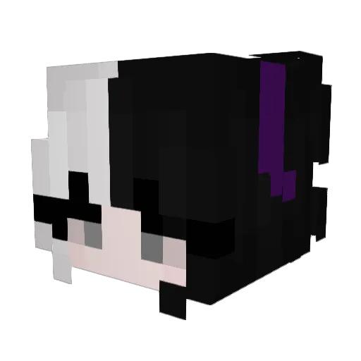 heng_chen Minecraft avatar head, 3D render