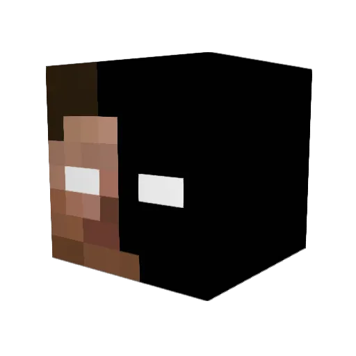 hengkui Minecraft avatar head, 3D render