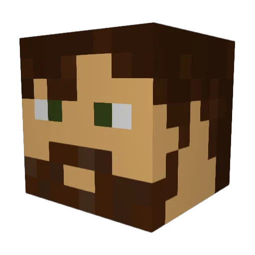 henk0s Minecraft avatar head, 3D render