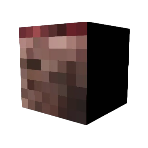 henkaaaaa Minecraft avatar head, 3D render