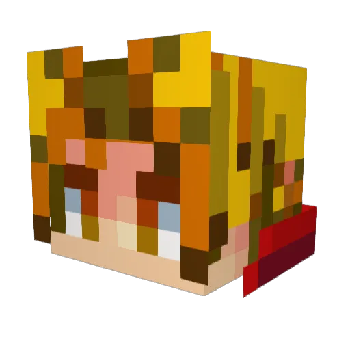 henkan85 Minecraft avatar head, 3D render