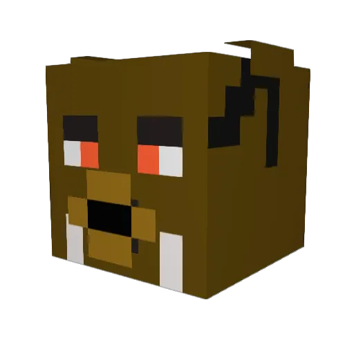 henkeez Minecraft avatar head, 3D render