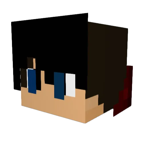 henlan02 Minecraft avatar head, 3D render