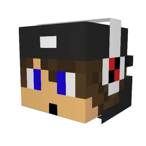 henni_babe Minecraft avatar head, 3D render