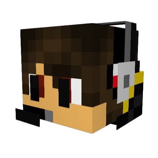 hennz0r Minecraft avatar head, 3D render