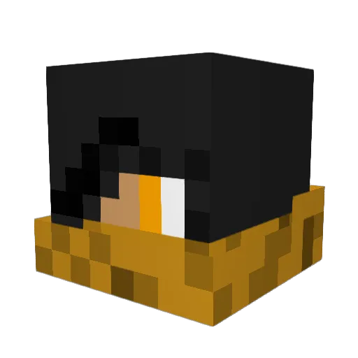 henrey1 Minecraft avatar head, 3D render