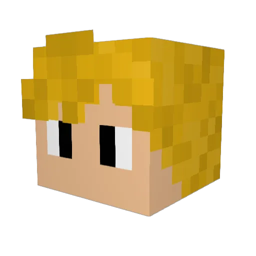 henril06 Minecraft avatar head, 3D render