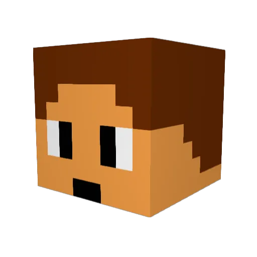 henriqueapassos Minecraft avatar head, 3D render