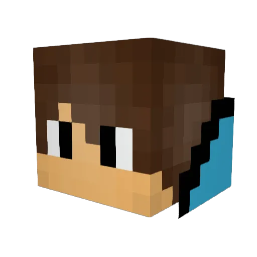 henry5e Minecraft avatar head, 3D render
