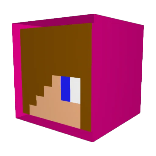 henryandrussell Minecraft avatar head, 3D render