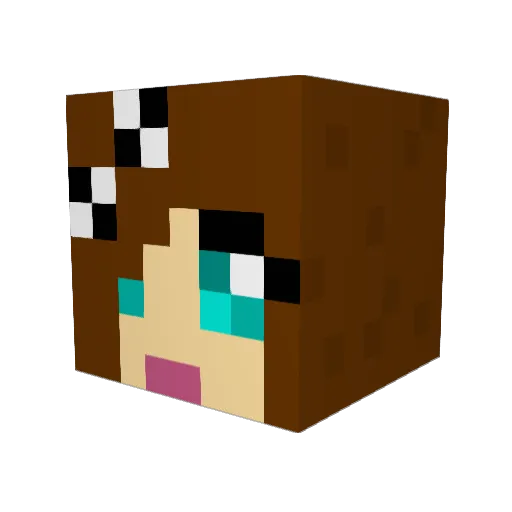 henrygeorgeben Minecraft avatar head, 3D render