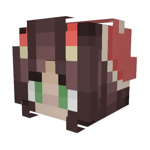 henryhankry Minecraft avatar head, 3D render