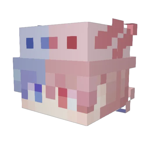 henrylime Minecraft avatar head, 3D render
