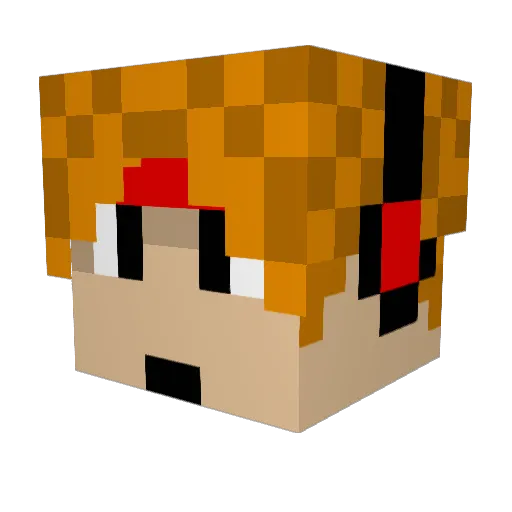 henrym01 Minecraft avatar head, 3D render