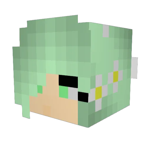 henrywaffle Minecraft avatar head, 3D render