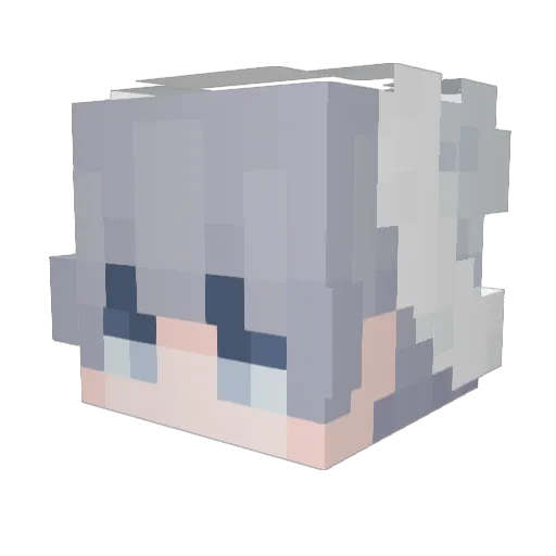 henshui Minecraft avatar head, 3D render