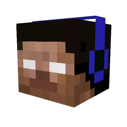 hensibierdo Minecraft avatar head, 3D render