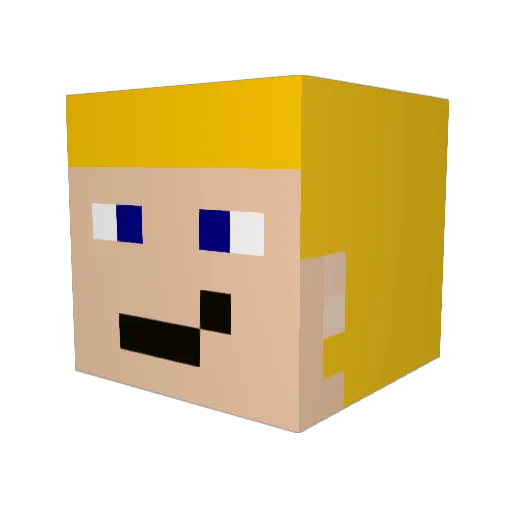 henteiwatcher69 Minecraft avatar head, 3D render