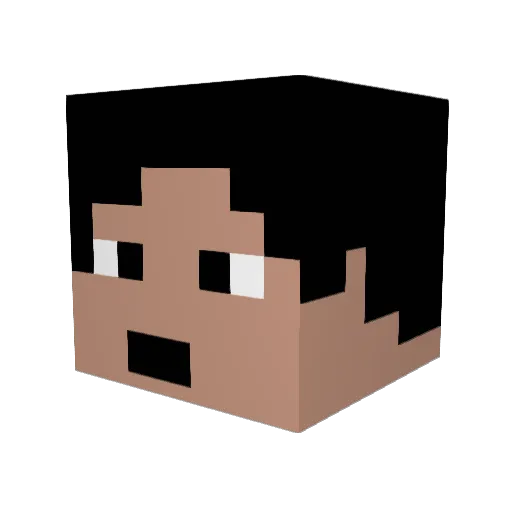 hentrigger Minecraft avatar head, 3D render