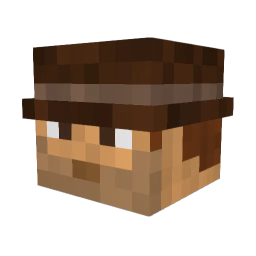 henzmeister Minecraft avatar head, 3D render