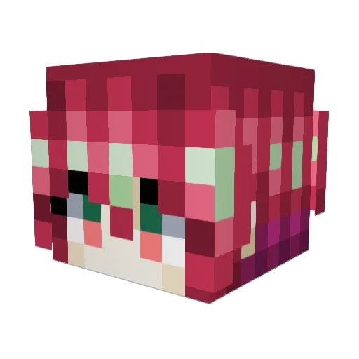 heojjangmo Minecraft avatar head, 3D render
