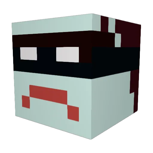 heon10042 Minecraft avatar head, 3D render