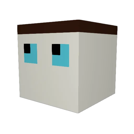 herberthase Minecraft avatar head, 3D render
