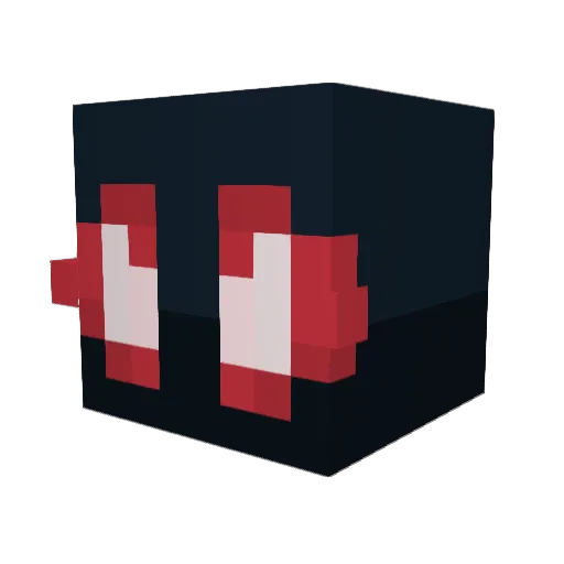 herboflow Minecraft avatar head, 3D render