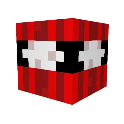 hercinator Minecraft avatar head, 3D render