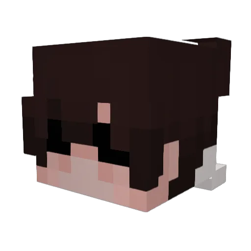 heren_official Minecraft avatar head, 3D render