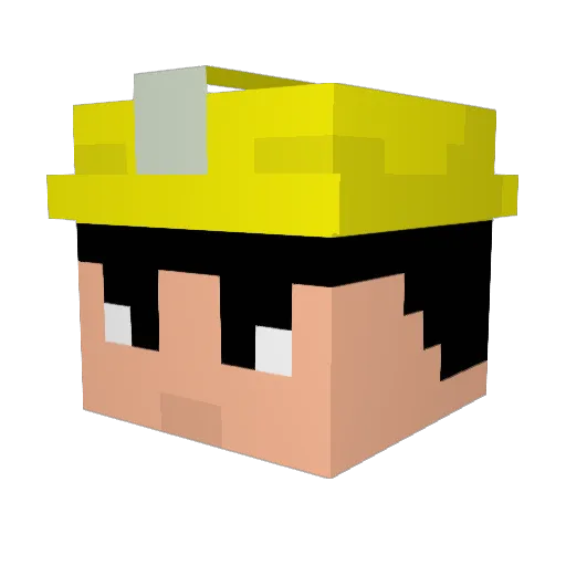 herestauss23 Minecraft avatar head, 3D render
