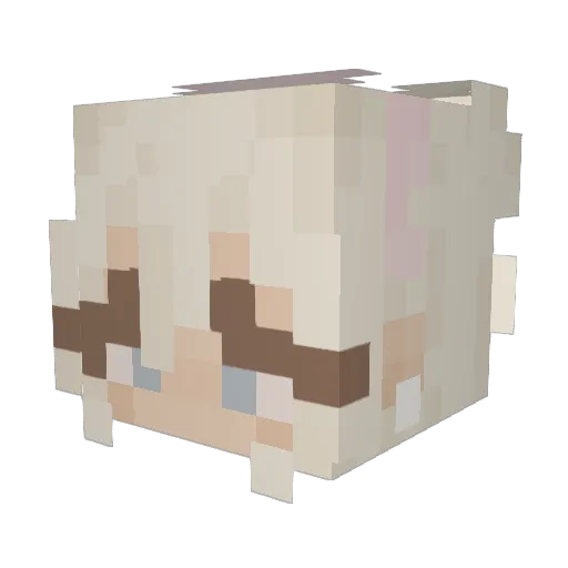 herfairy Minecraft avatar head, 3D render