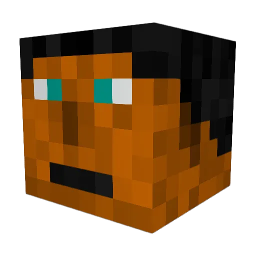 herffy Minecraft avatar head, 3D render