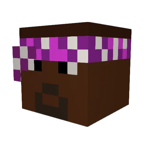 herionn Minecraft avatar head, 3D render
