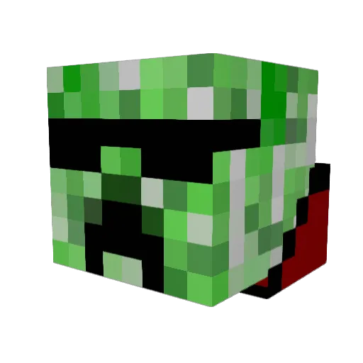 heritage123 Minecraft avatar head, 3D render