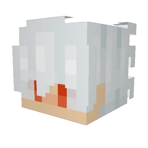 herixon Minecraft avatar head, 3D render