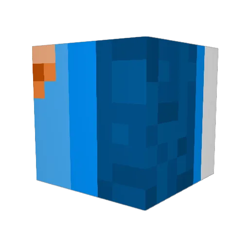 hermajestate Minecraft avatar head, 3D render