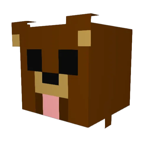 hermannulion Minecraft avatar head, 3D render
