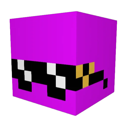 hermelin12 Minecraft avatar head, 3D render