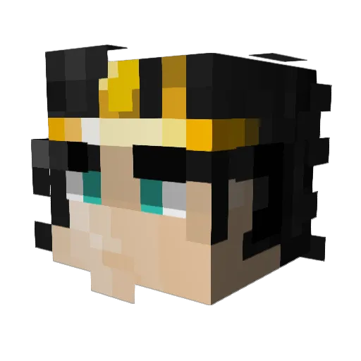 hermesguy21 Minecraft avatar head, 3D render
