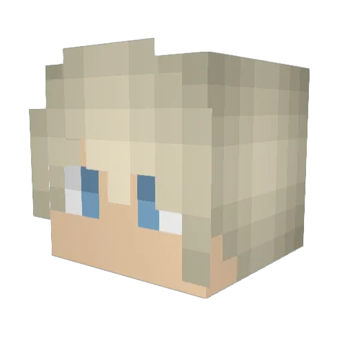 hermiona3451 Minecraft avatar head, 3D render