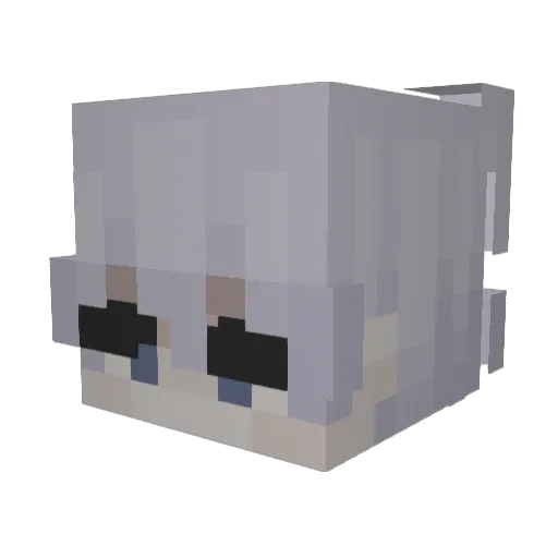 hermixxa Minecraft avatar head, 3D render