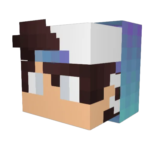 hero927 Minecraft avatar head, 3D render